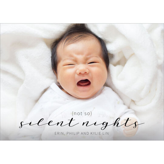 Not So Silent Nights Holiday Photo Cards